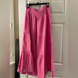 Gap skirt, gauze cotton material, pink, size small